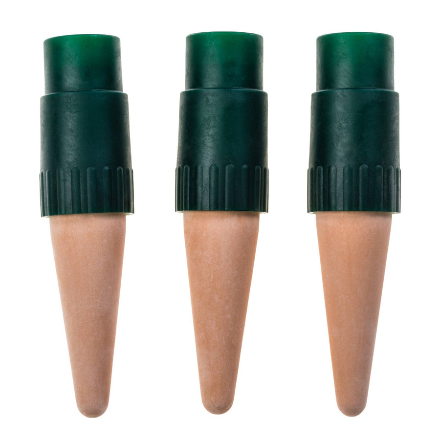 3 Clay Bottle Adapter Watering Spikes