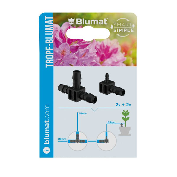 Blumat Tee + End-Piece Connector