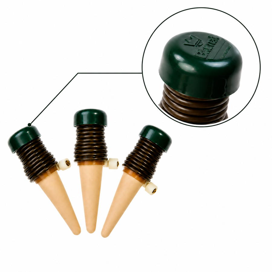 3 Green Caps